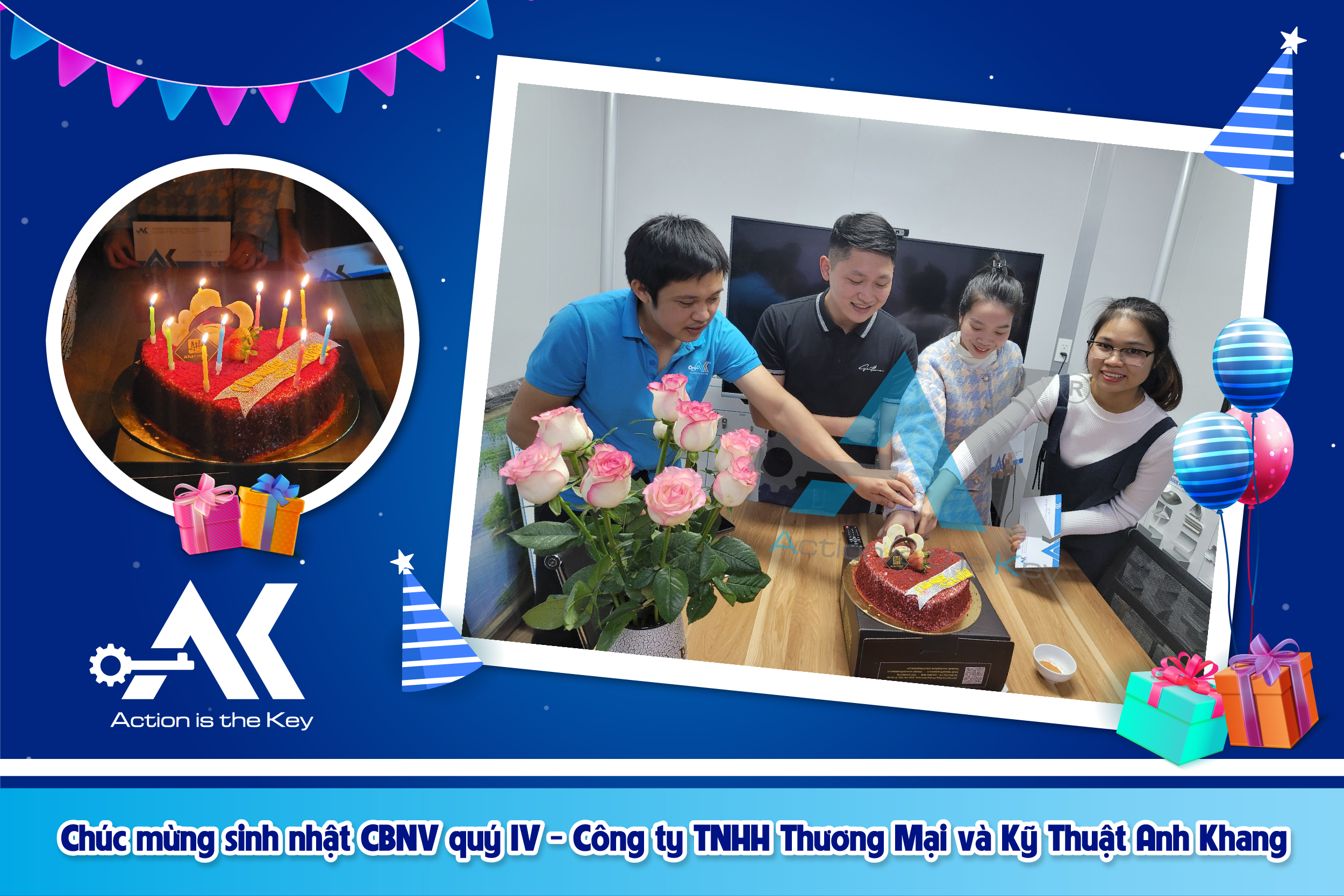 Sinh nhật quý 4/2021 cho CBNV Anh Khang 