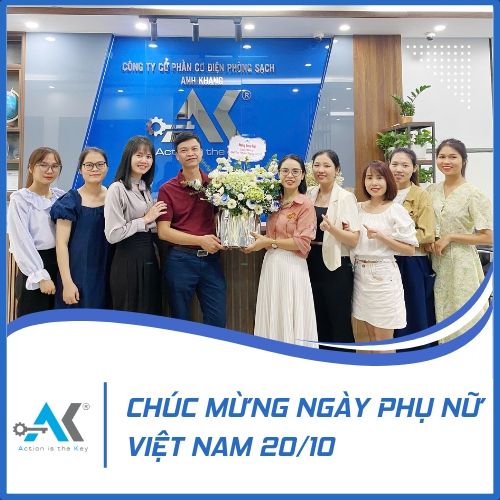 Anh Khang Cleanroom chúc mừng ngày phụ nữ Việt Nam 20/10