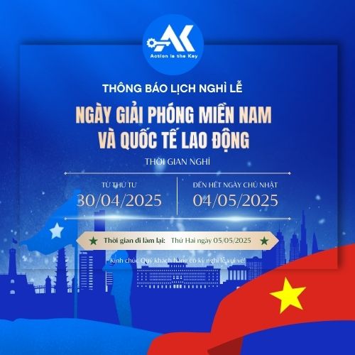 THÔNG BÁO NGHỈ LỄ GIẢI PHÓNG MIỀN NAM 30/4 VÀ QUỐC TẾ LAO ĐỘNG 1/5