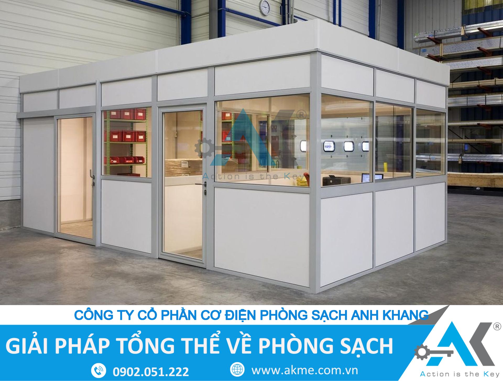 Phòng sạch mô-đun phục vụ sửa chữa đầu laser: sáng sủa, chính xác và tiết kiệm năng lượng