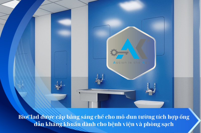 BioClad được cấp bằng sáng chế cho mô-đun tường tích hợp ống dẫn kháng khuẩn dành cho bệnh viện và phòng sạch
