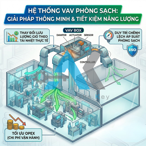 Hệ thống VAV Là Gì? Cấu Tạo, Nguyên Lý & Ứng Dụng Trong HVAC