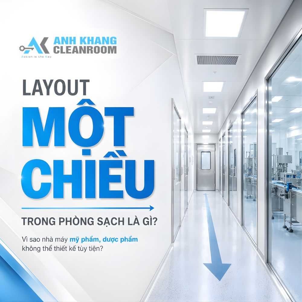 Layout Một Chiều Trong Phòng Sạch Là Gì? Vì Sao Nhà Máy Mỹ Phẩm, Dược Phẩm Không Thể Thiết Kế Tùy Tiện?