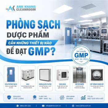  Phòng Sạch Dược Phẩm Cần Những Thiết Bị Nào Để Đạt GMP?
