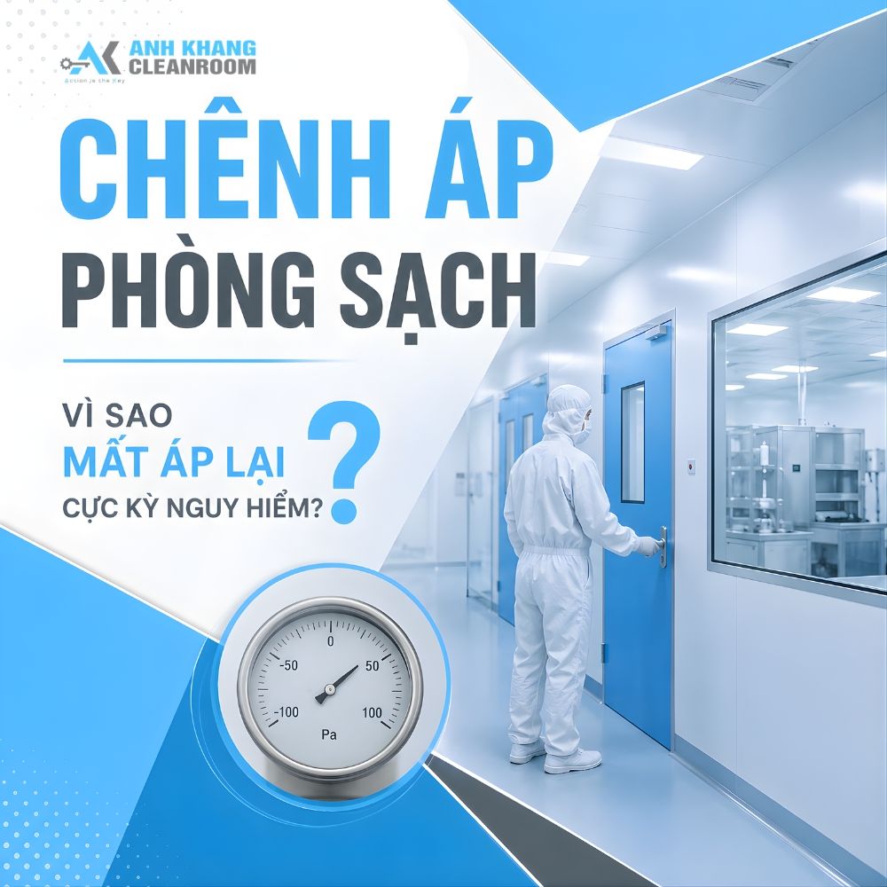 Chênh Áp Phòng Sạch Là Gì? Vì Sao Mất Áp Lại Cực Kỳ Nguy Hiểm Đối Với Nhà Máy GMP?