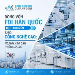 Dòng Vốn FDI Hàn Quốc Dịch Chuyển Sang Công Nghệ Cao: Ngành Nào Cần Phòng Sạch? 