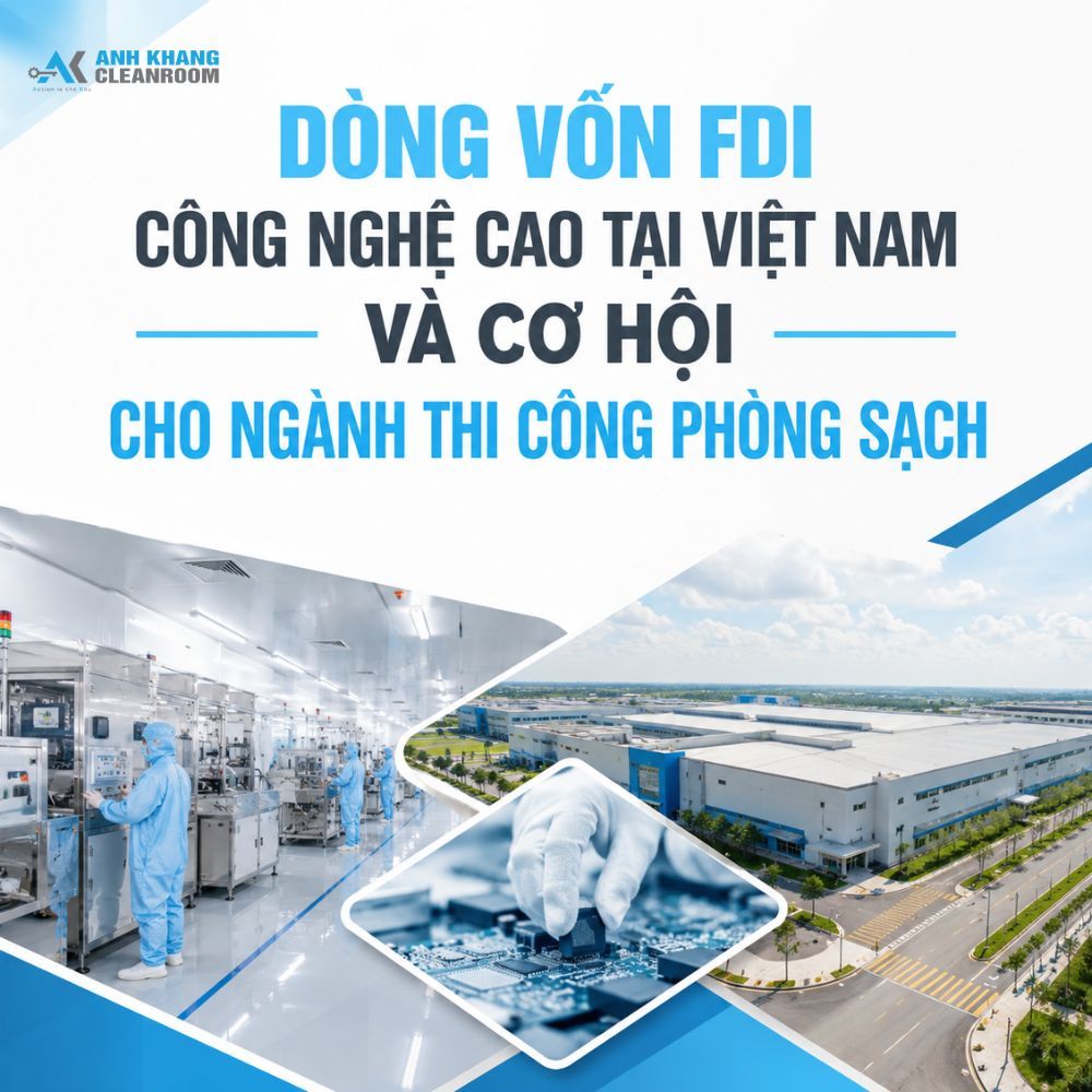 FDI Công Nghệ Cao Tại Việt Nam Và Cơ Hội Ngành Phòng Sạch 