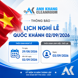 Thông Báo Lịch Nghỉ Lễ Quốc khánh 02/09/2026 | Anh Khang Cleanroom