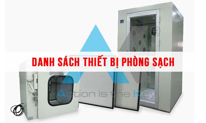 Danh sách thiết bị phòng sạch thông dụng