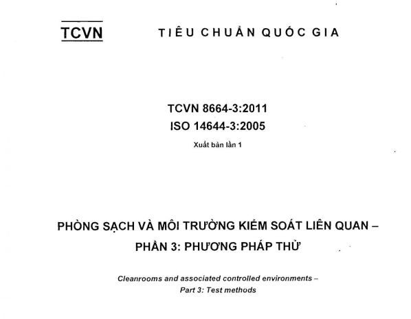 Tiêu chuẩn quốc gia TCVN 8664-3:2011 phần 3: Phương pháp thử