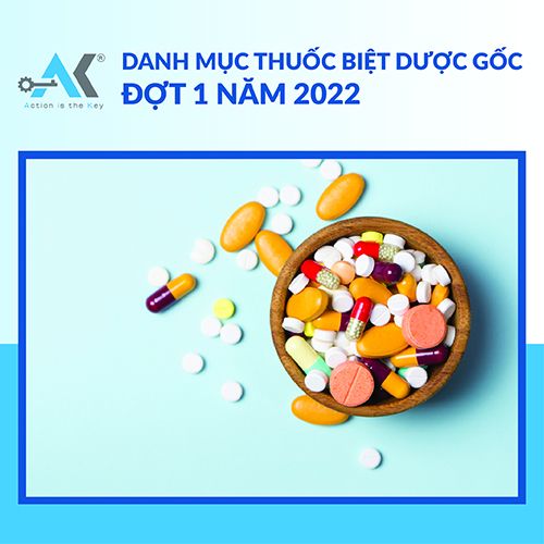 Danh mục thuốc biệt dược gốc - Đợt 1 năm 2022
