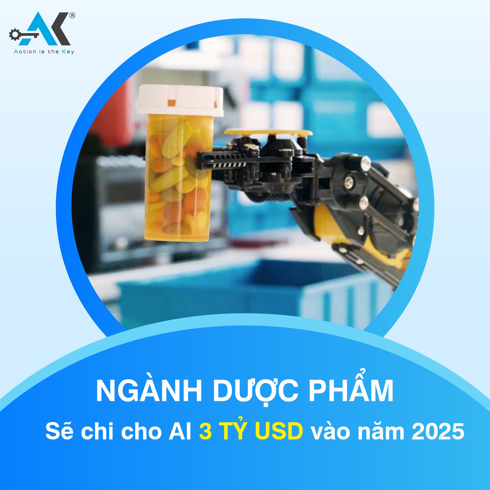 Ngành dược phẩm sẽ chi cho AI 3 tỷ USD vào năm 2025