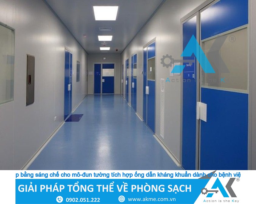 BioClad được cấp bằng sáng chế cho mô-đun tường tích hợp ống dẫn kháng khuẩn dành cho bệnh viện và phòng sạch