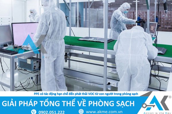 PPE có tác động hạn chế đến phát thải VOC từ con người trong phòng sạch – Nghiên cứu mới