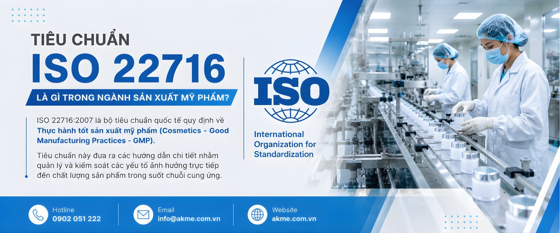 Tiêu chuẩn ISO 22716 là gì trong ngành mỹ phẩm