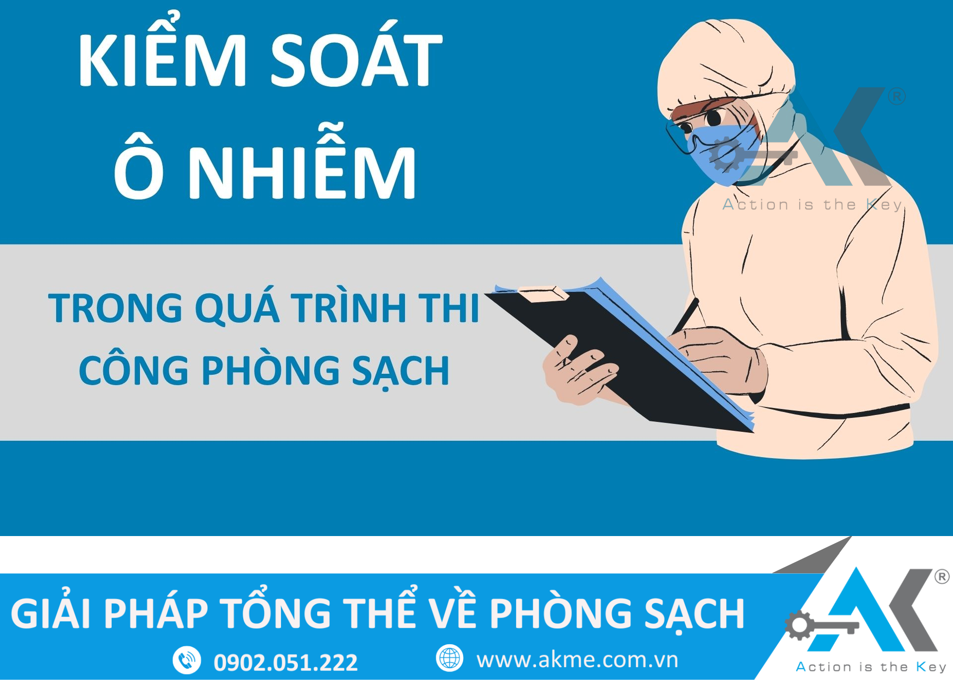 Kiểm soát ô nhiễm trong quá trình thi công phòng sạch