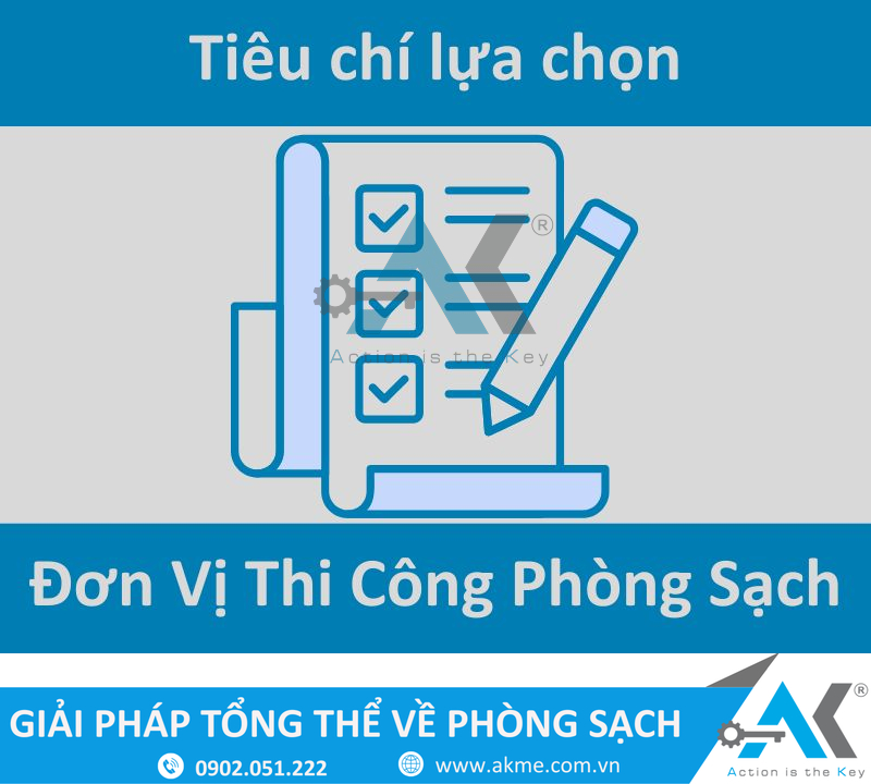 Tiêu chí lựa chọn đơn vị thi công phòng sạch